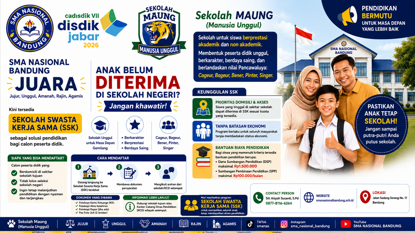 SMA Nasional Bandung Siap Menjadi Sekolah MAUNG (Manusia Unggul)